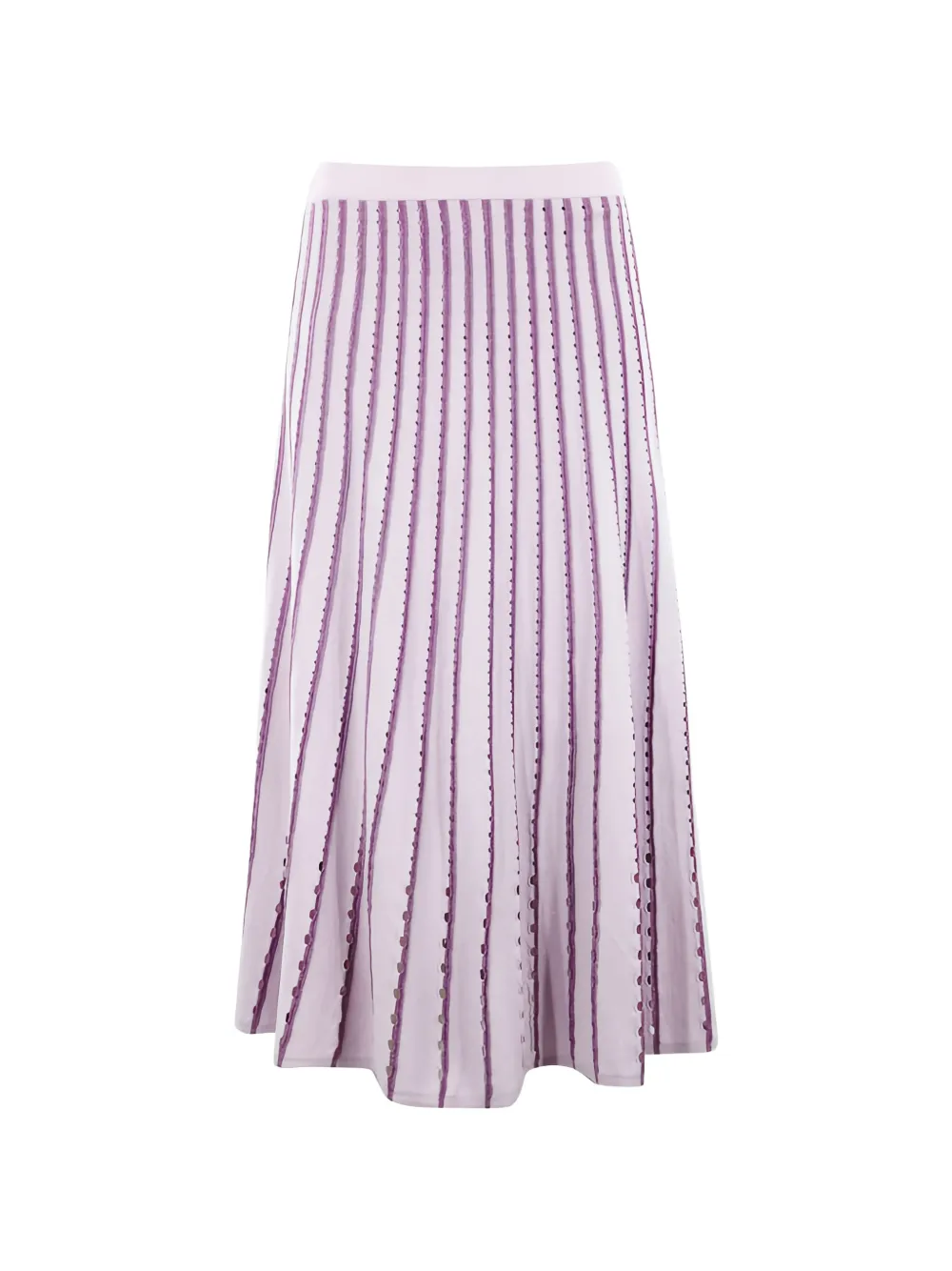 Christy Lynn pinstripe-pattern skirt - Viola
