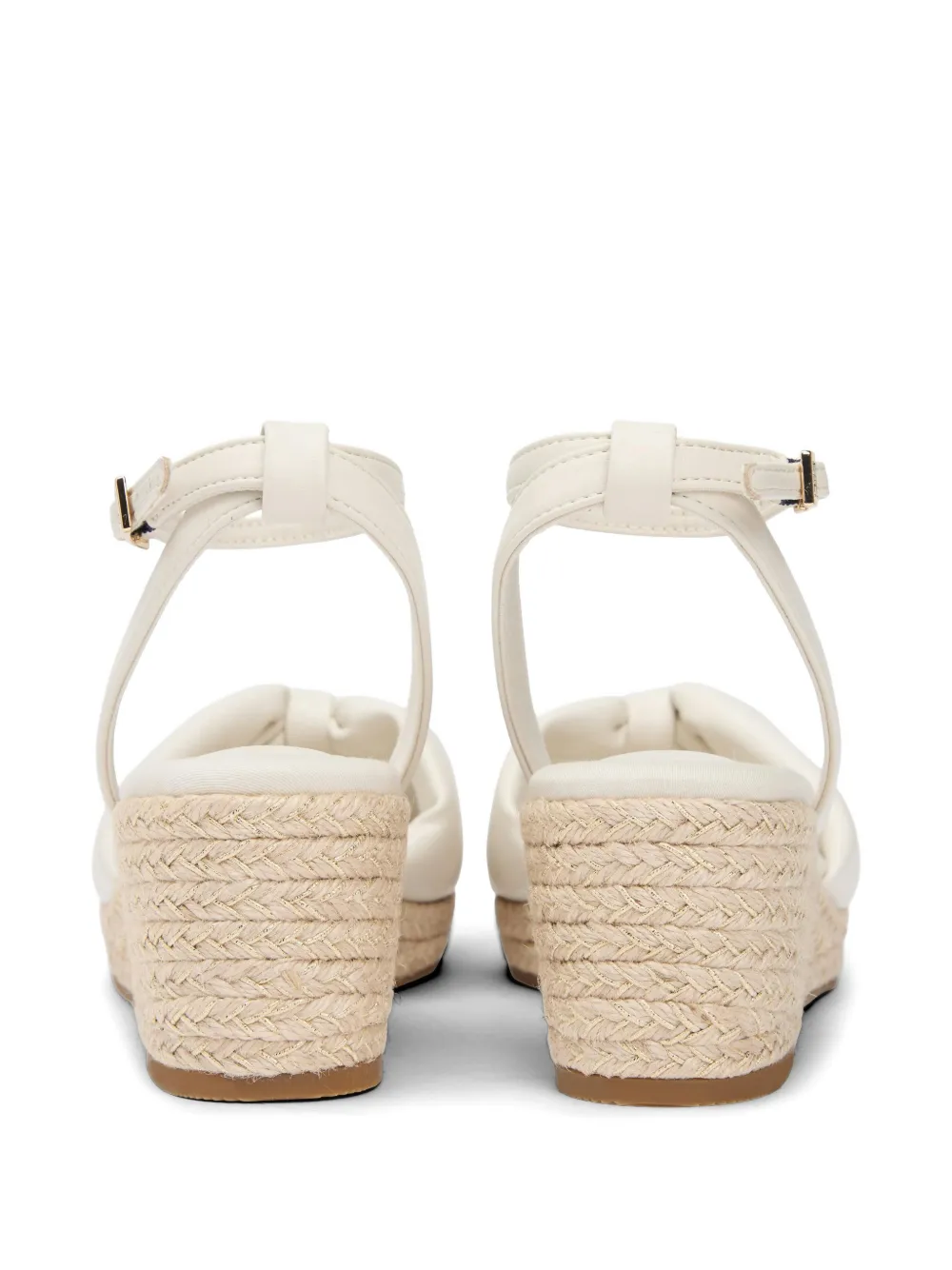 Tommy Hilfiger Sandalen met sleehak en strikdetail Wit