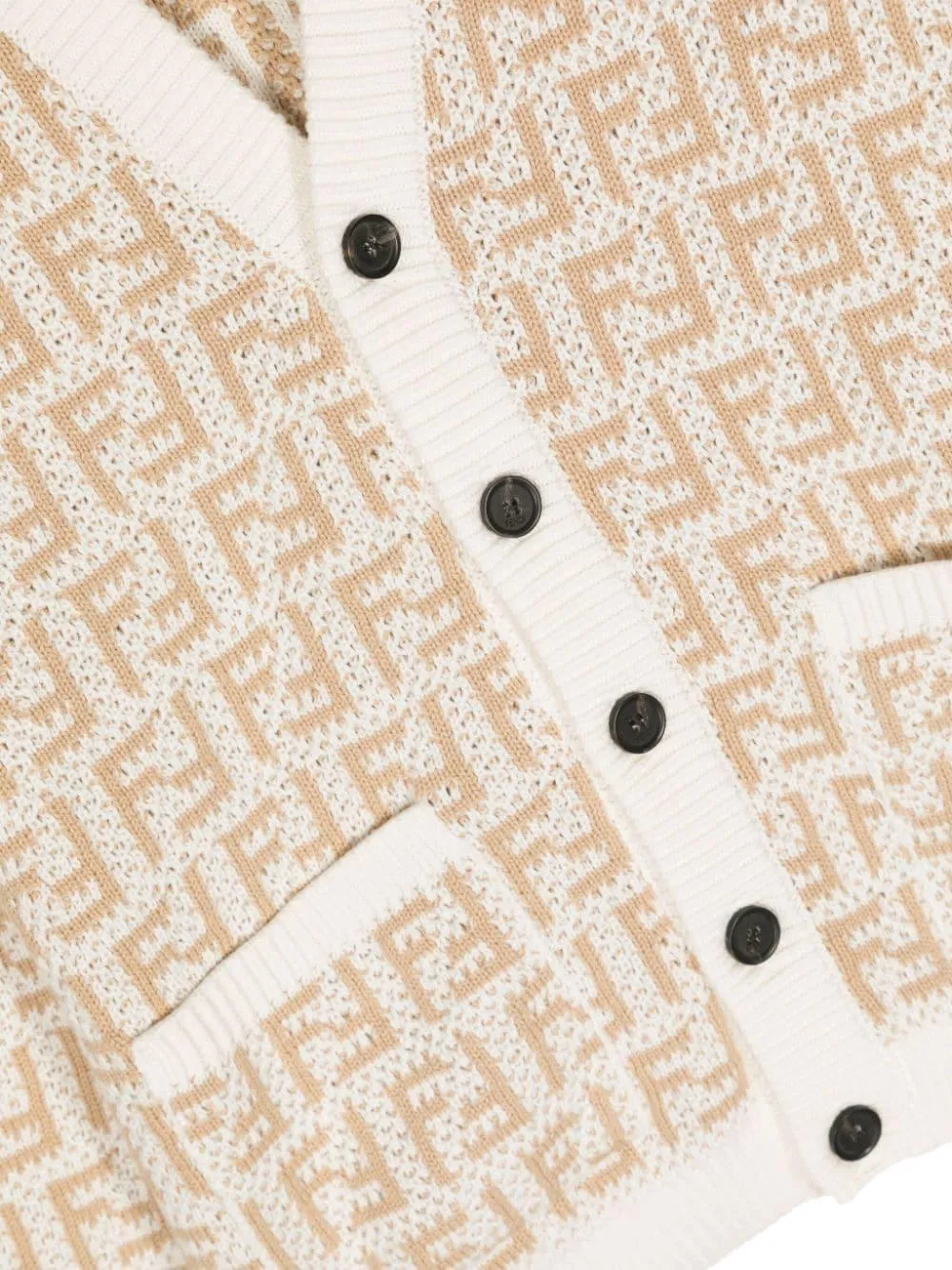 Fendi Kids Vest met FF-patroon Wit