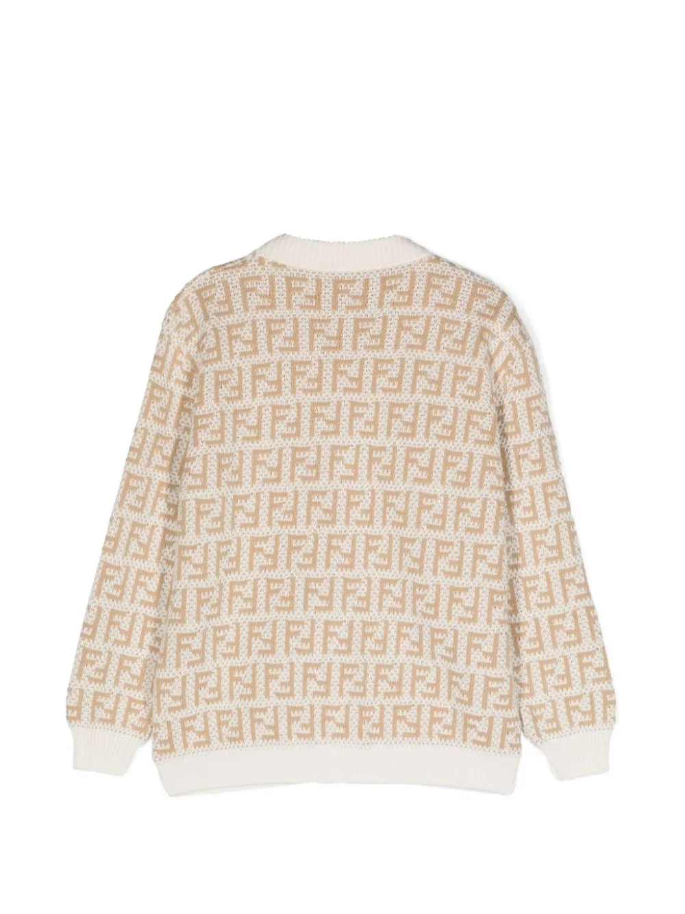 Fendi Kids Vest met FF-patroon Wit