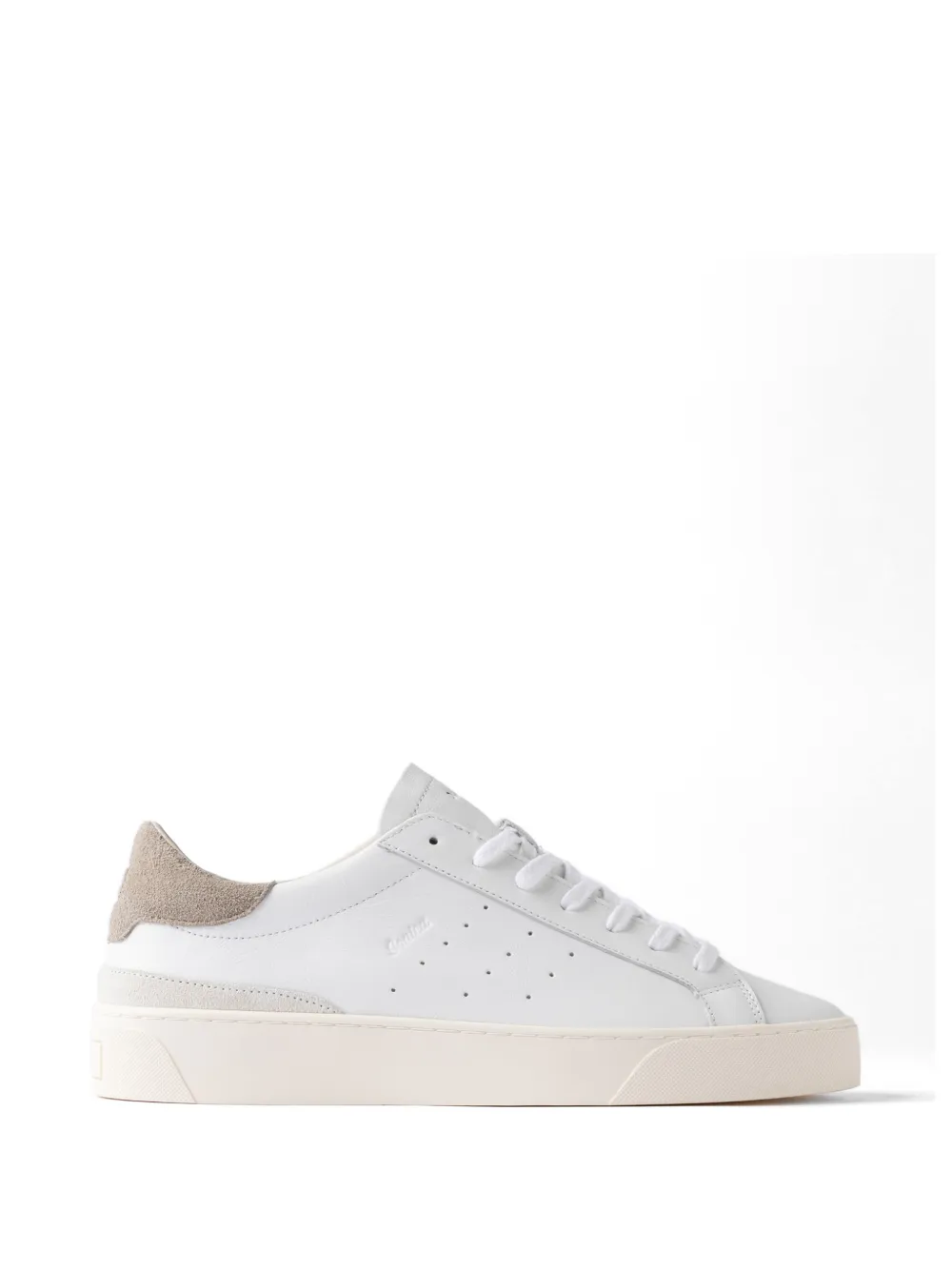 D.A.T.E. Sonica perforated panelled sneakers - Bianco