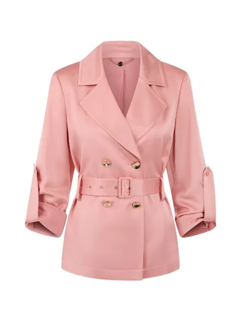 MARCCAIN double-breasted satin blazer