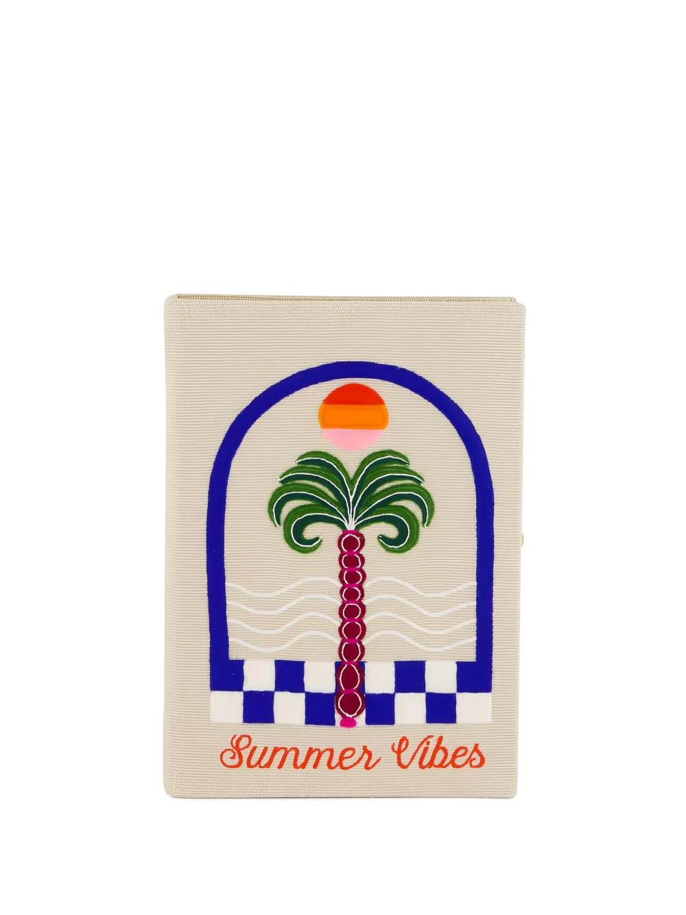 Olympia Le-Tan Clutch Summer Vibes con ricamo - Toni neutri