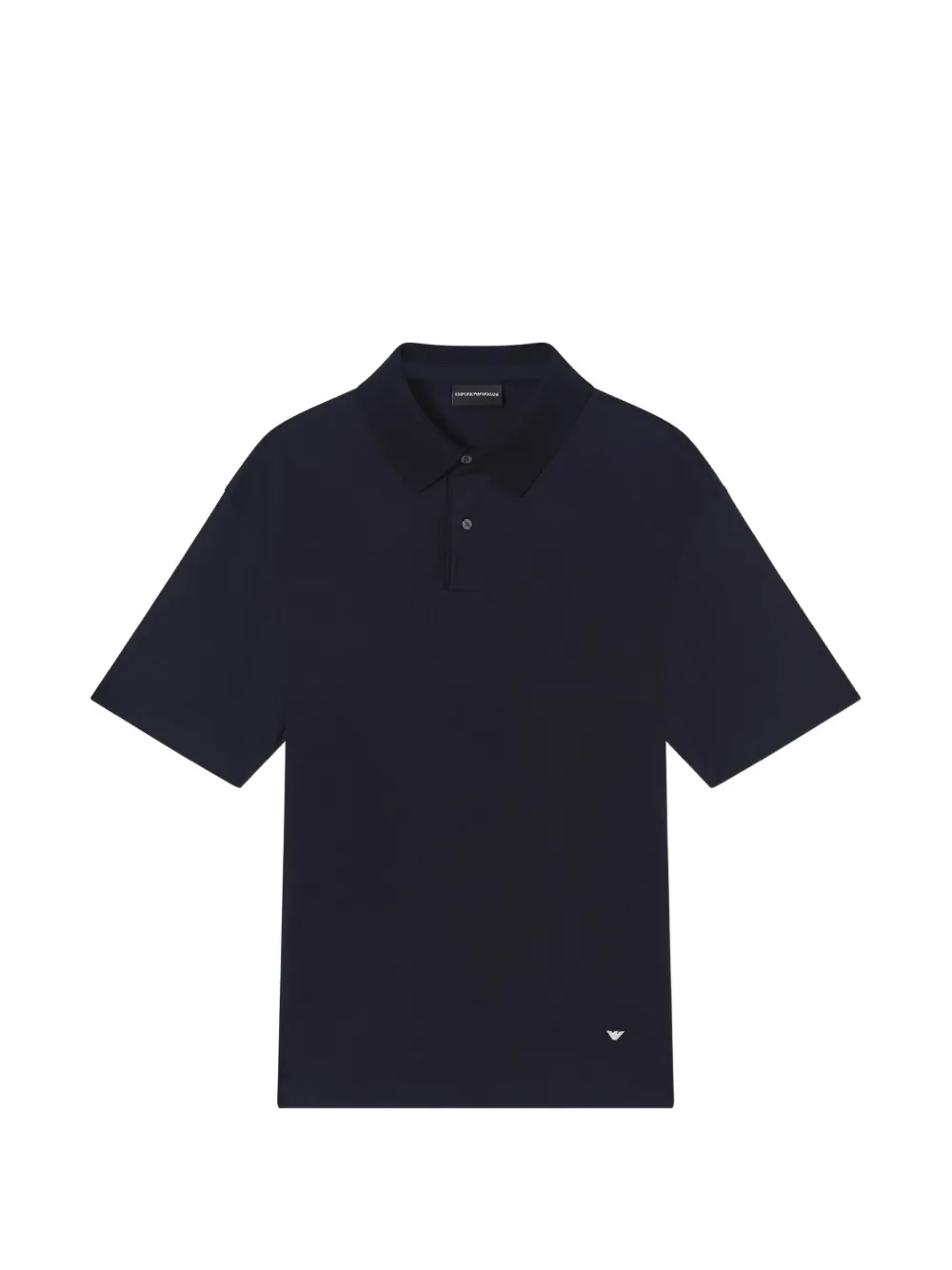 Emporio Armani logo-detail polo shirt - Blu
