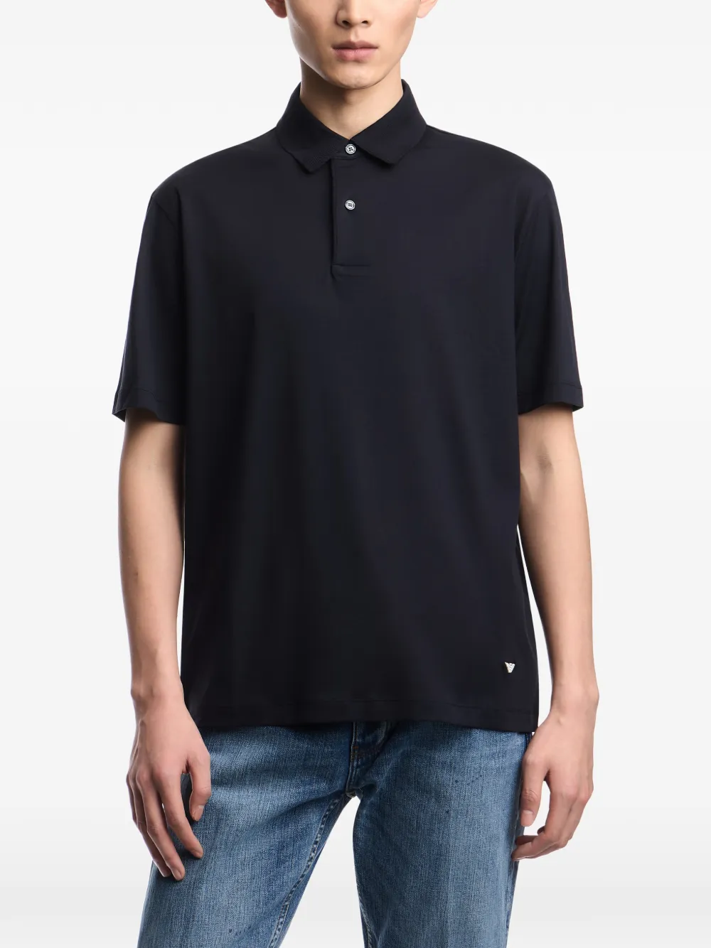 Emporio Armani Poloshirt met logo Blauw