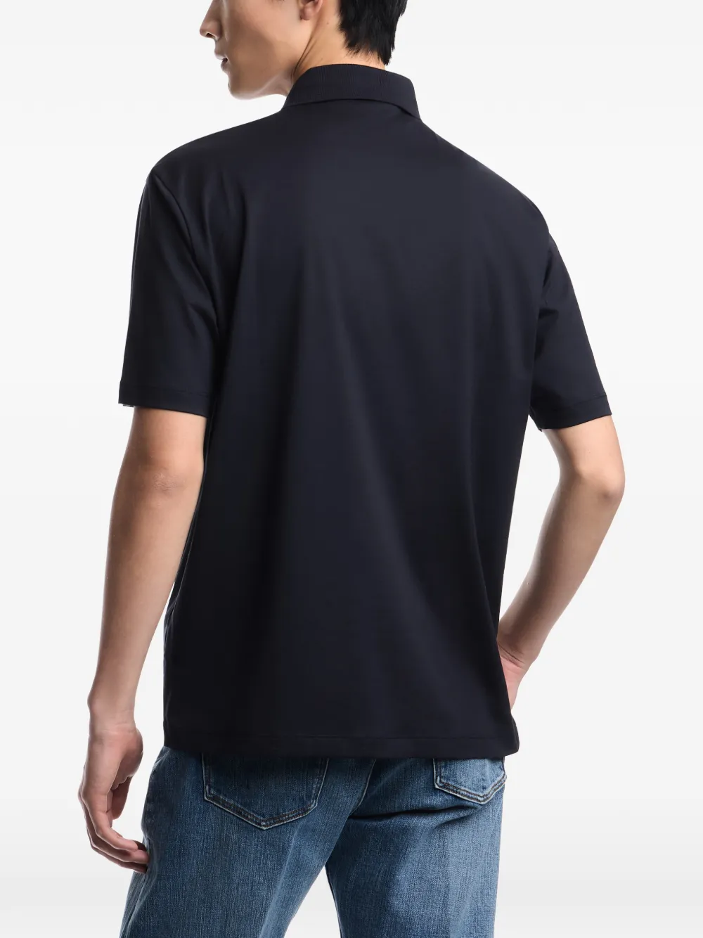 Emporio Armani Poloshirt met logo Blauw