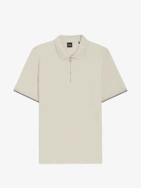 BOSS cotton-piqué polo shirt