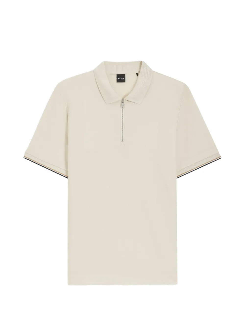 BOSS cotton-piqué polo shirt - Nude