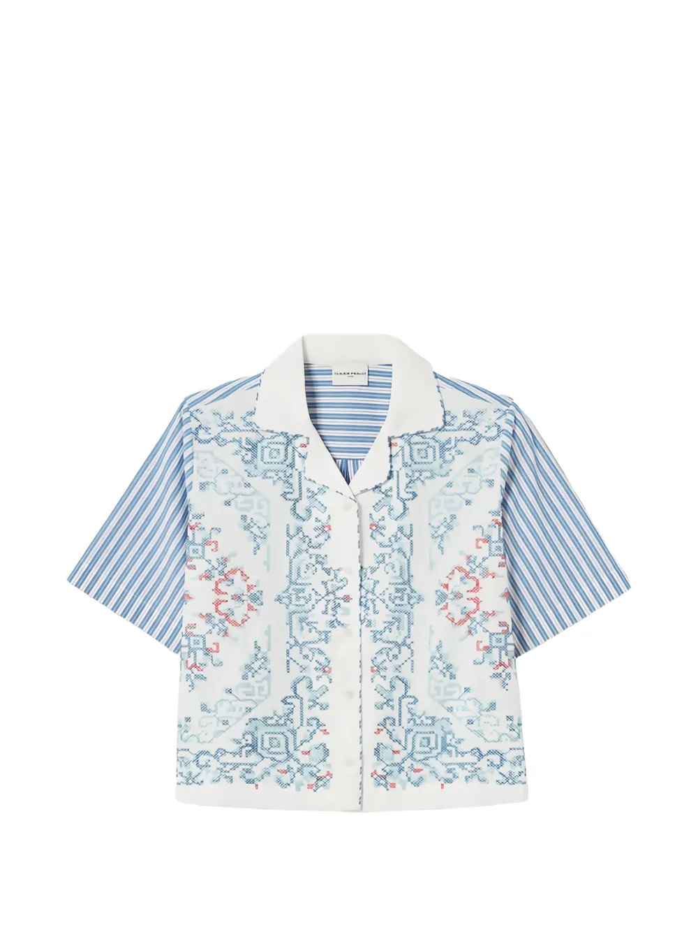 Claudie Pierlot Camicia a righe in cotone - Bianco