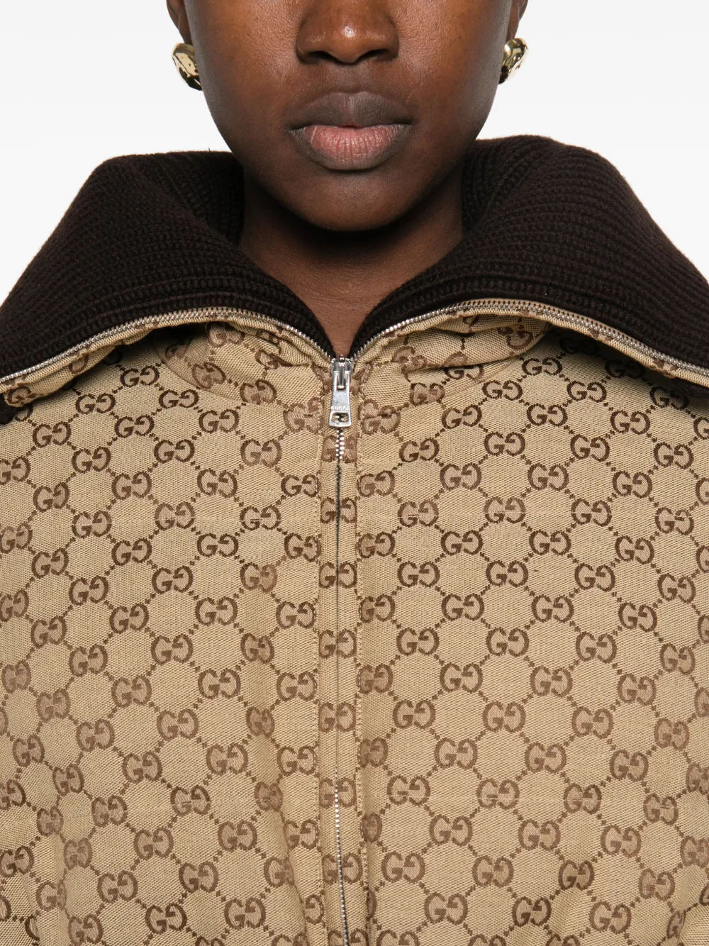 Gucci GG canvas donsjack Beige