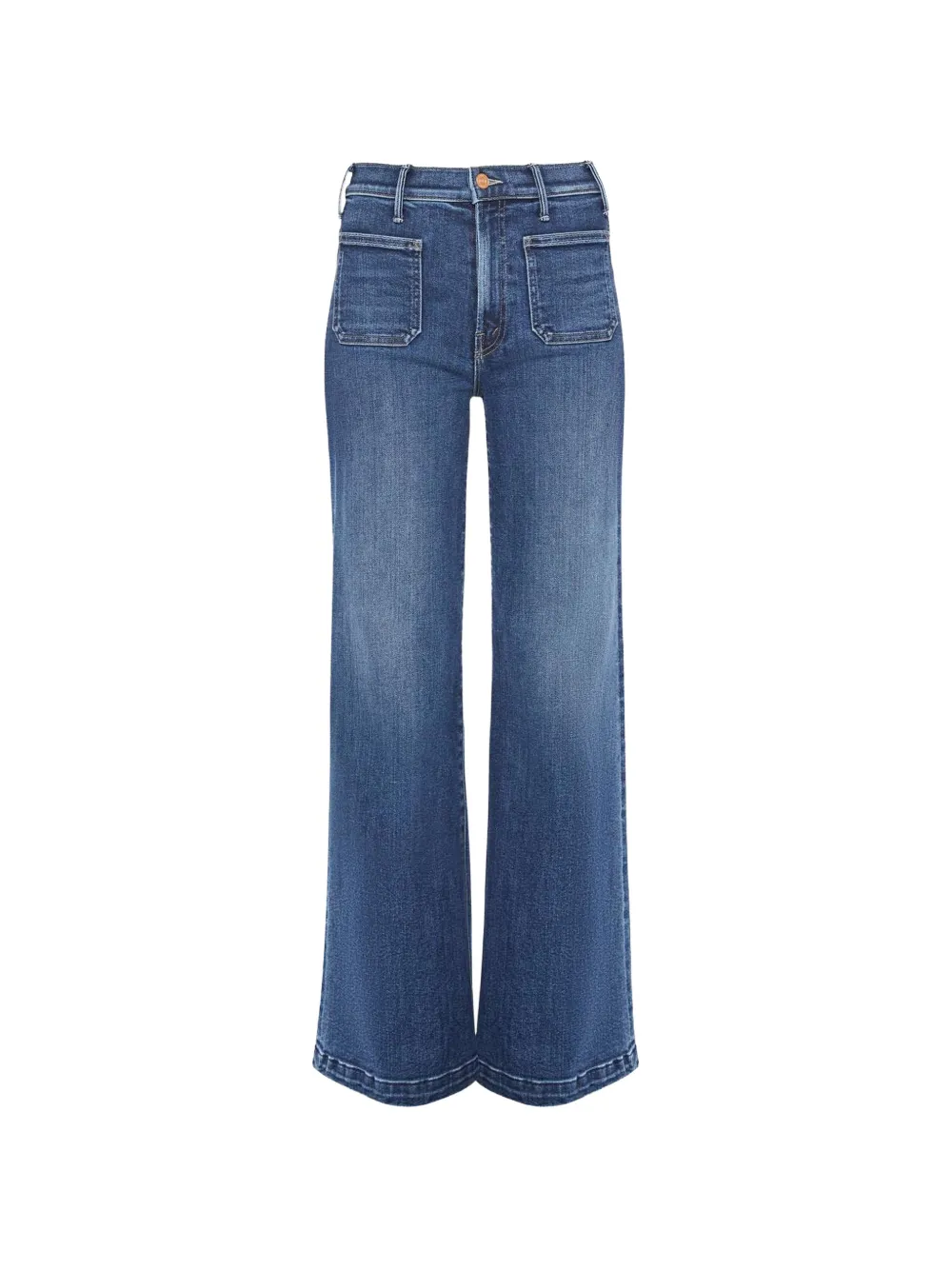 MOTHER Hustler Roller patch-pocket jeans - Blu