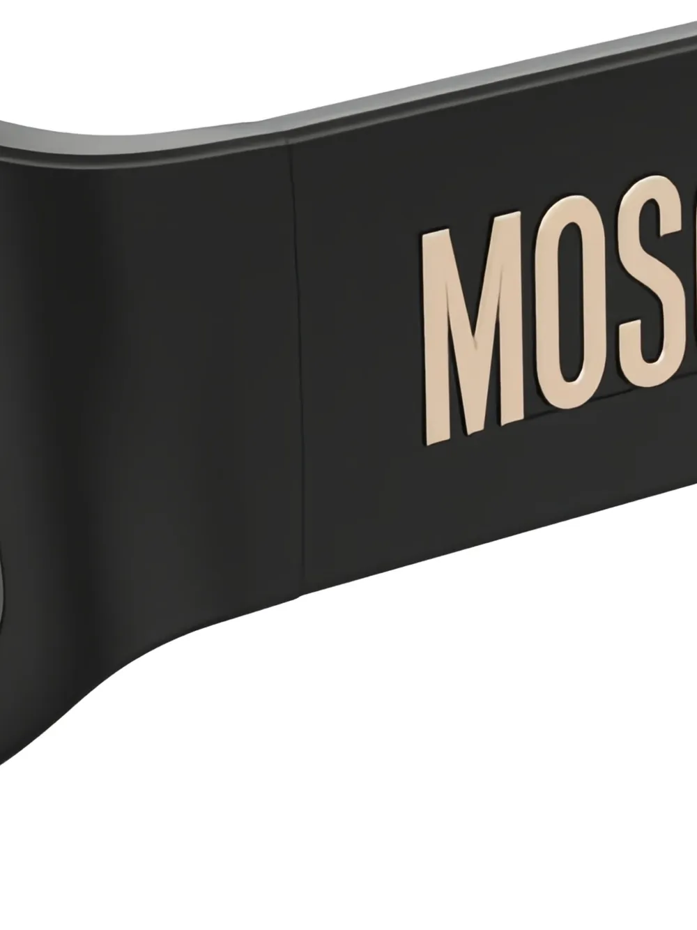 Moschino Eyewear Zonnebril met rechthoekig montuur Zwart