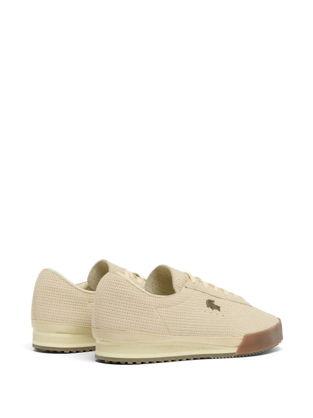Lacoste Sneakers met geperforeerd logo Beige