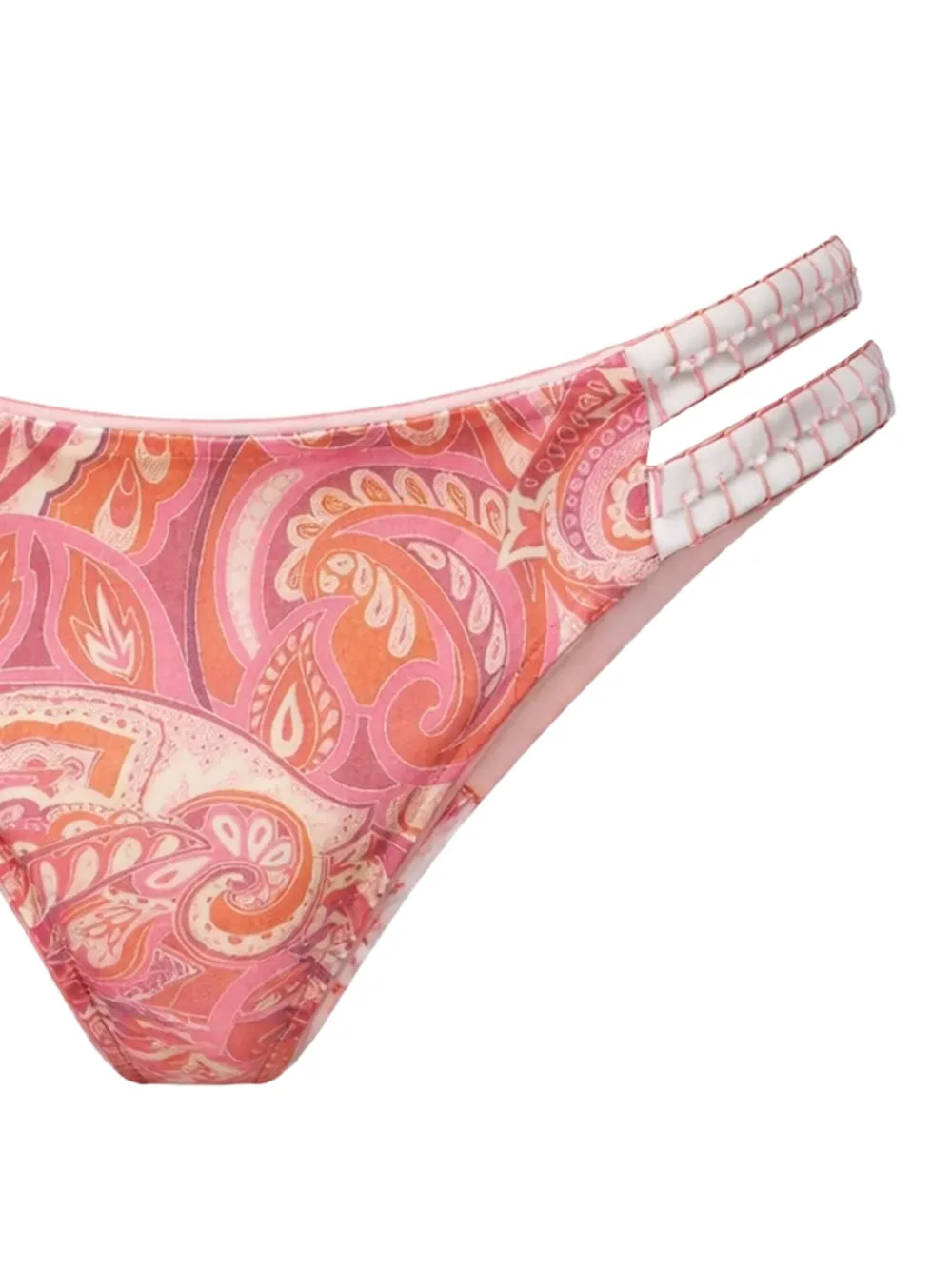  Del Maar Ruay Printed Bikini Bottoms - Orange 