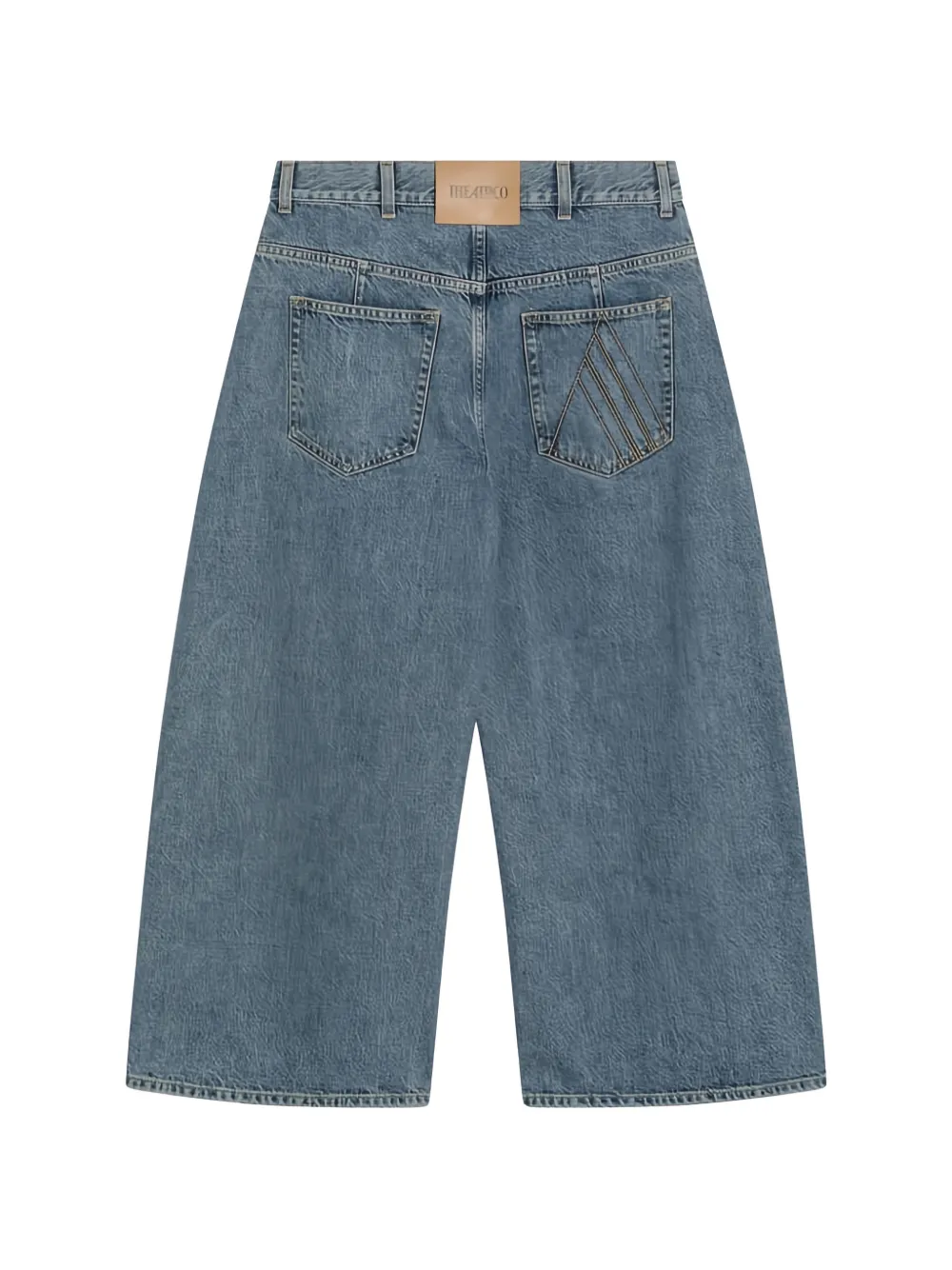 The Attico Jeans met wijde pijpen Blauw