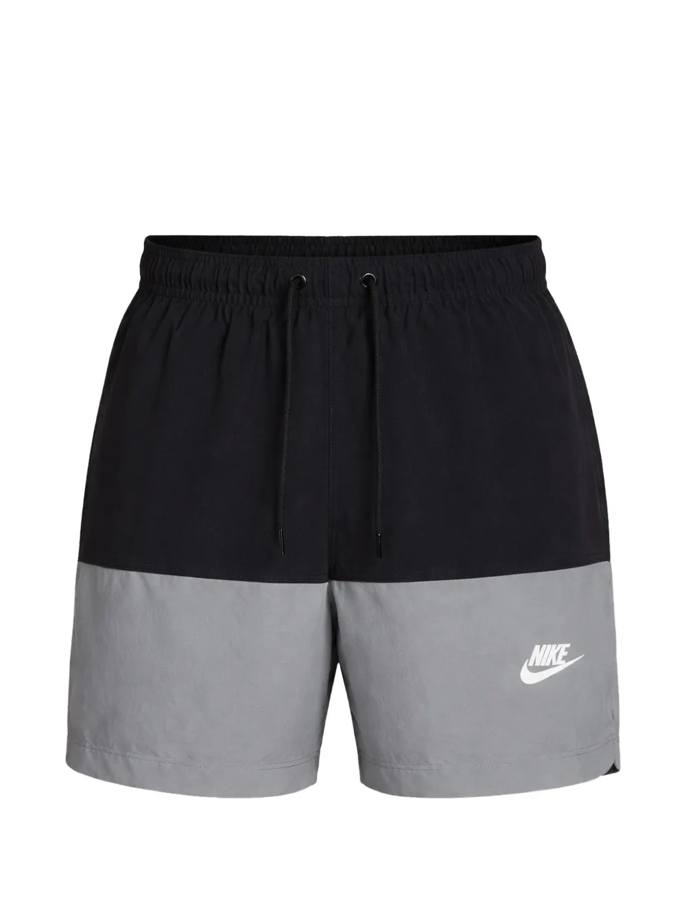 Nike Colour-blocked Woven Shorts In Black