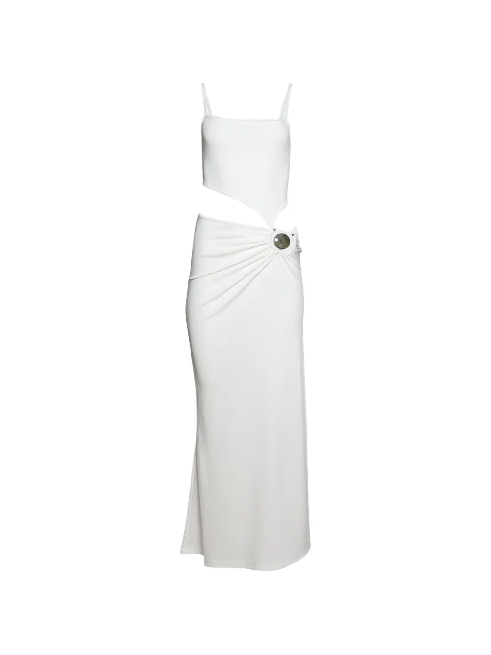 Christopher Esber cut-out embellished midi dress - White