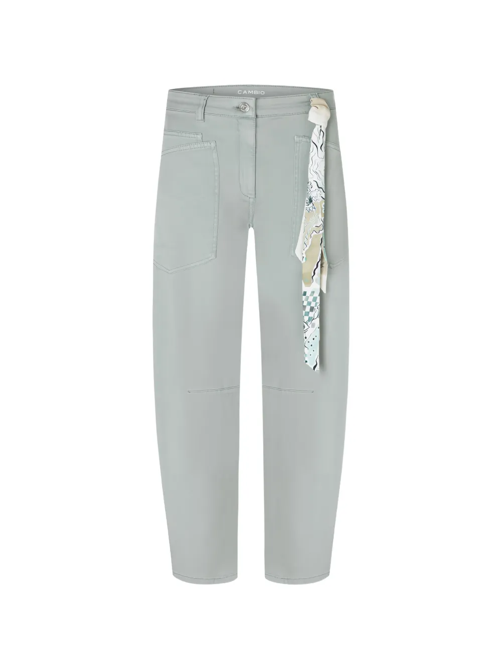 Cambio scarf-detail trousers - Grün