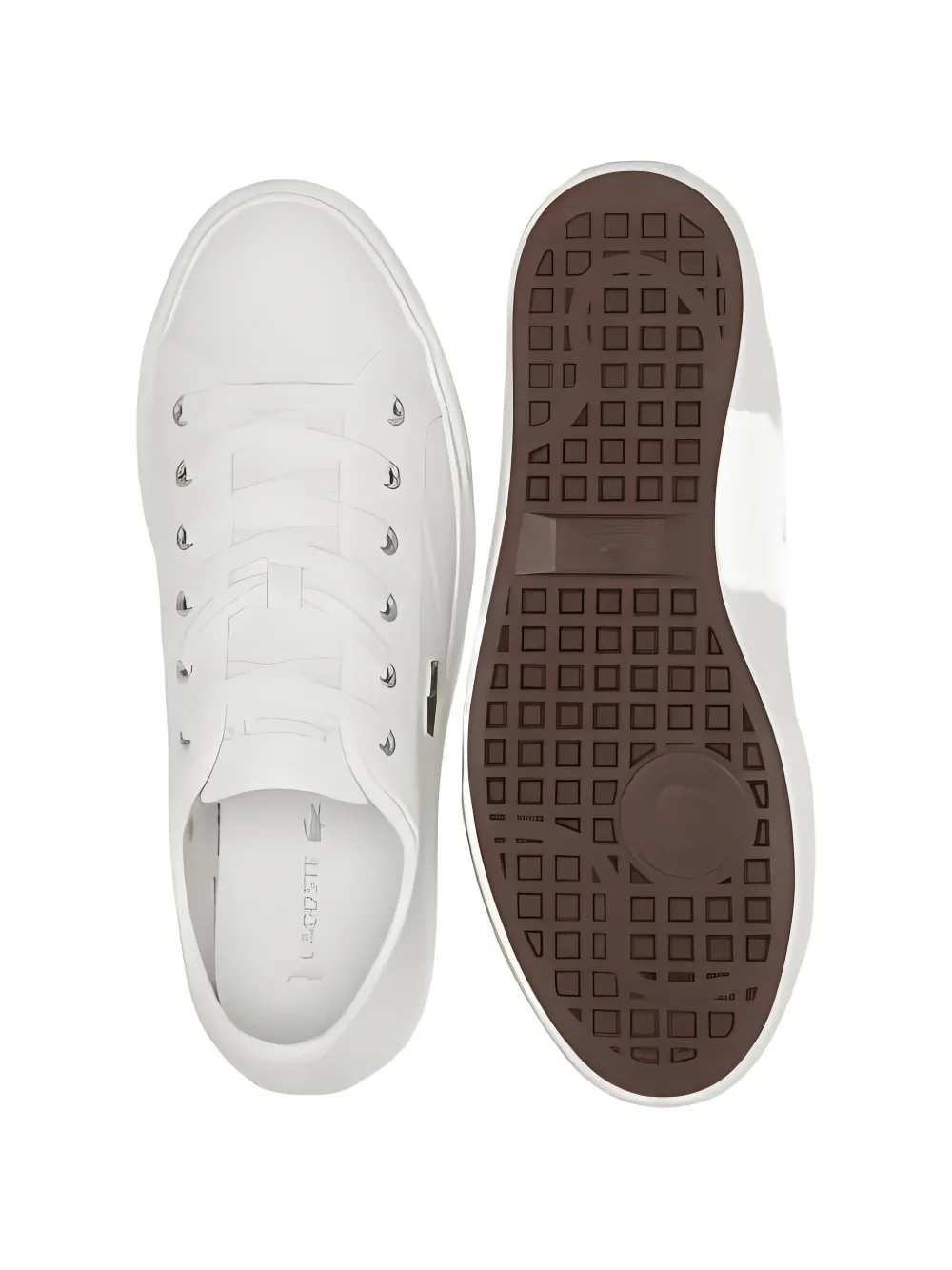 Lacoste Backcourt sneakers met logodetail Wit