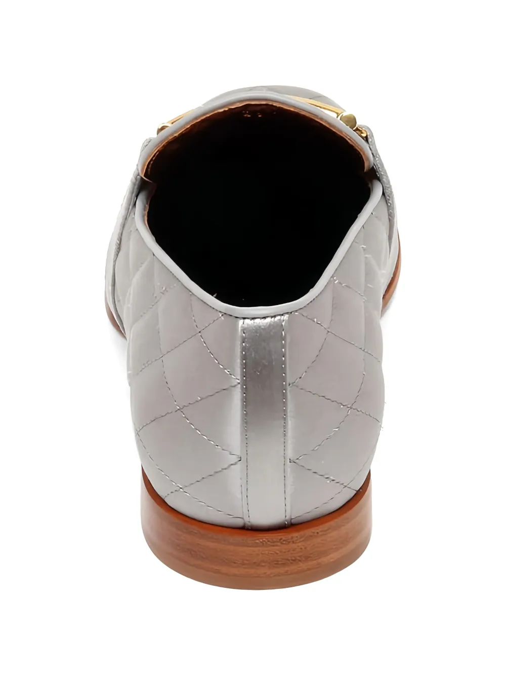 Tod's quilted logo-detail loafers Grijs