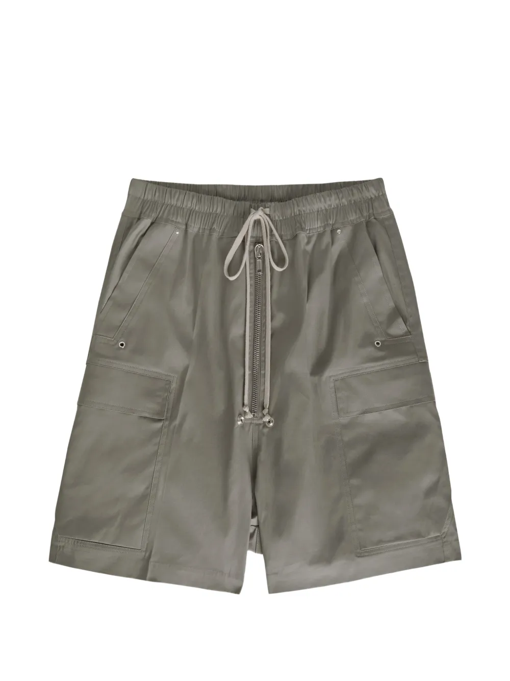 Rick Owens Poplin Shorts In Gray