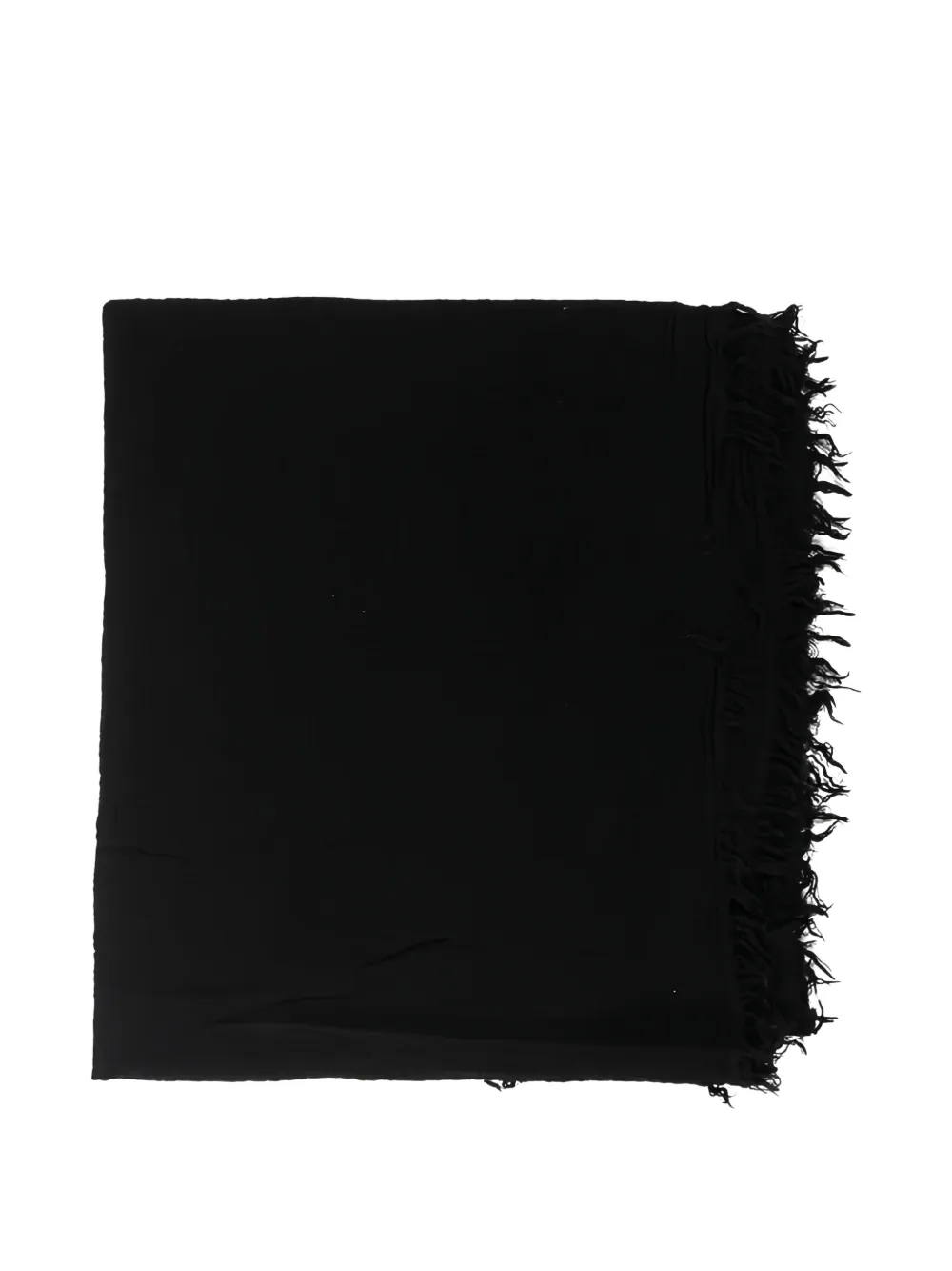 GOIA fringed scarf - Nero