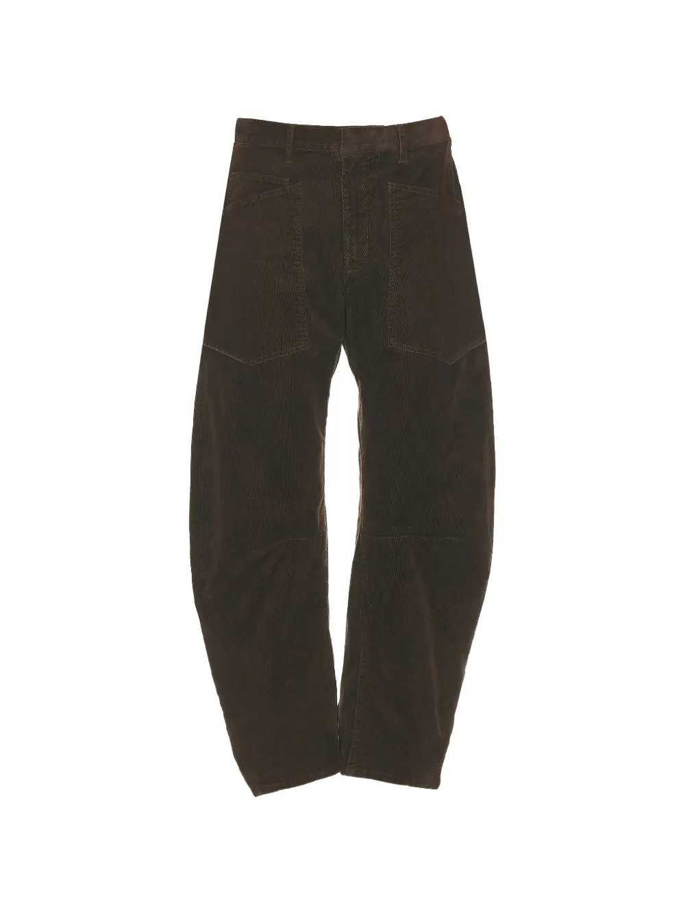 Nili Lotan Corduroy-effect Trousers In Brown
