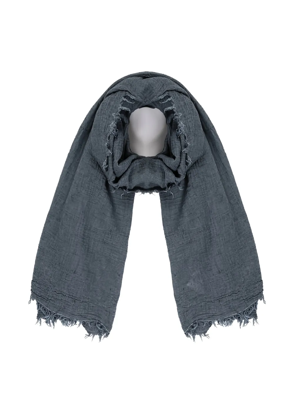  Goia Frayed Scarf - Blue 