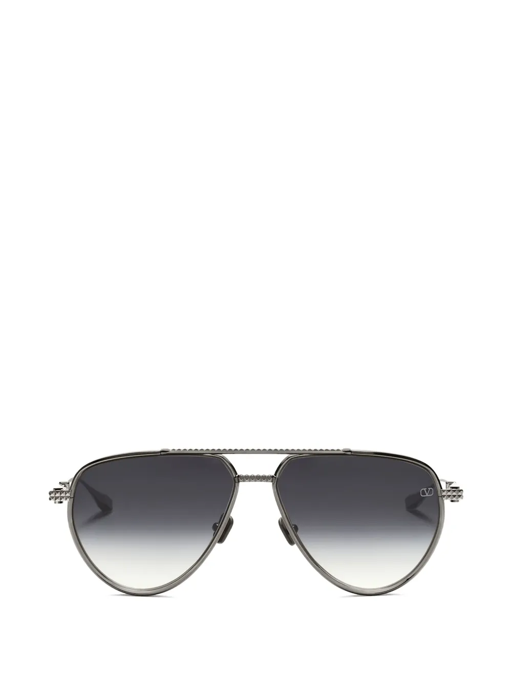 VALENTINO GARAVANI EYEWEAR Occhiali da sole con logo - Argento