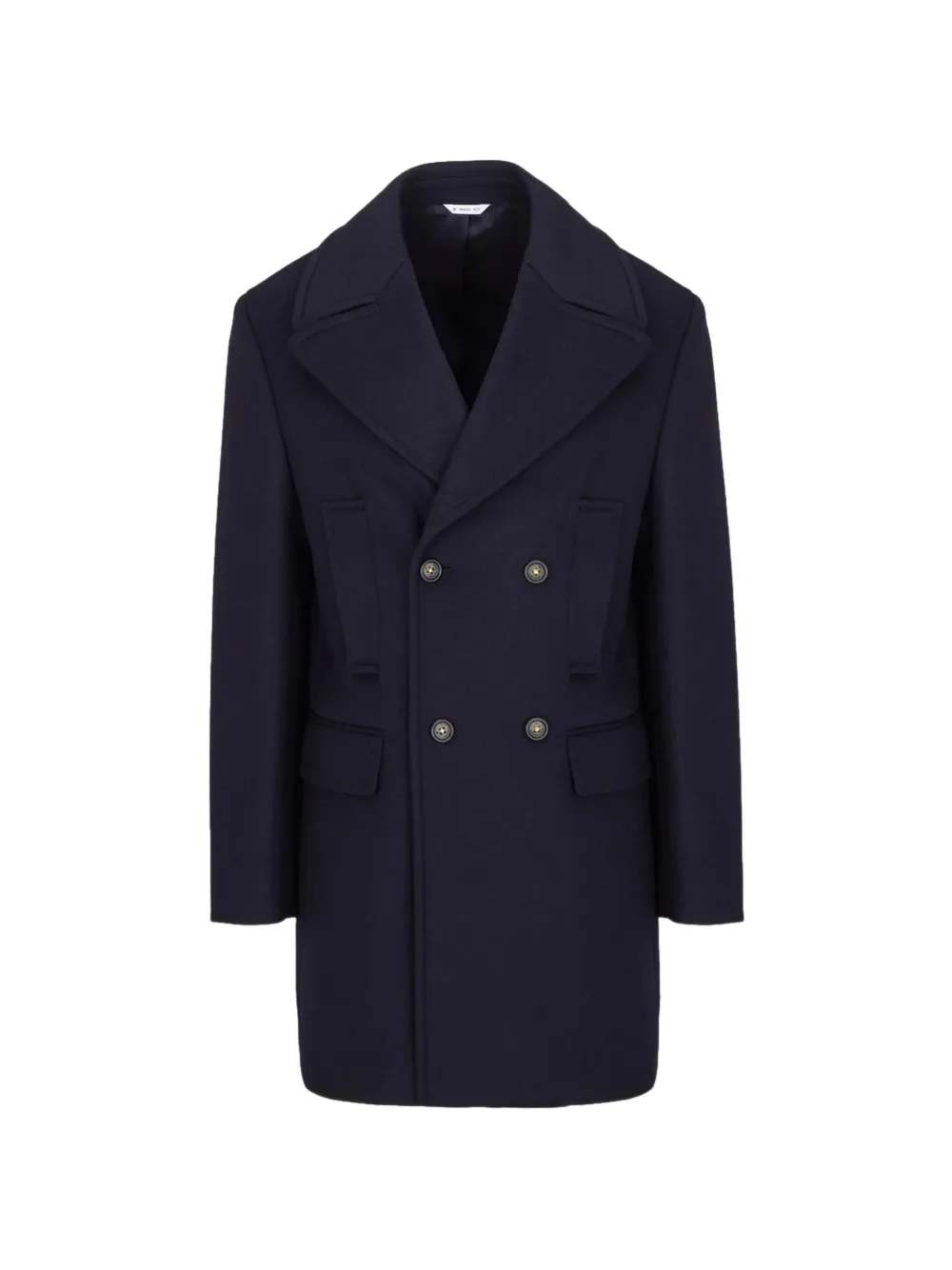 Manuel Ritz flap-pocket double-breasted coat - Blu