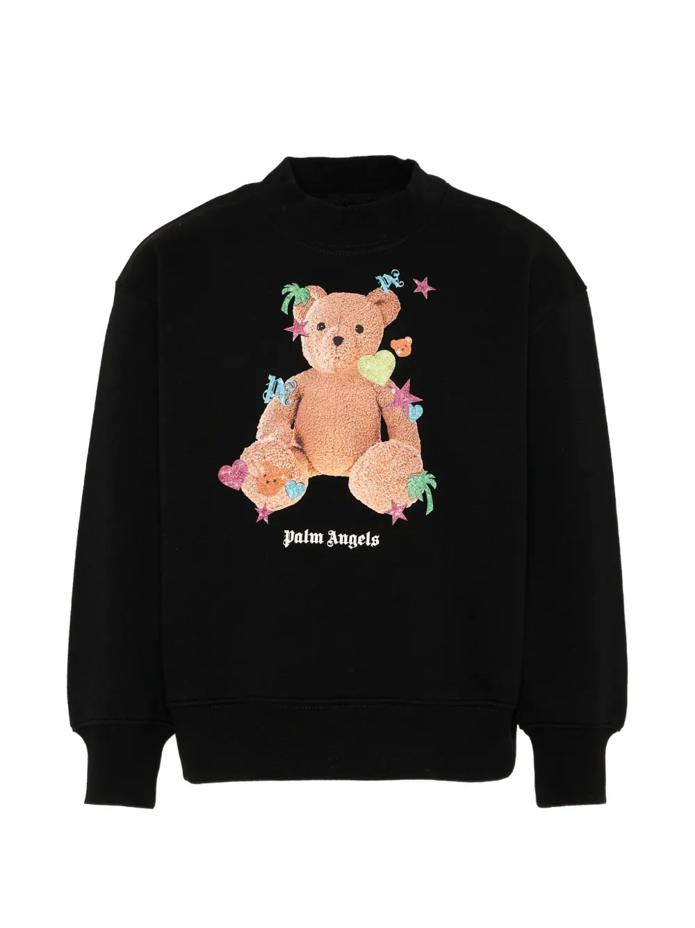 Palm Angels Kids teddy-print sweatshirt - Nero