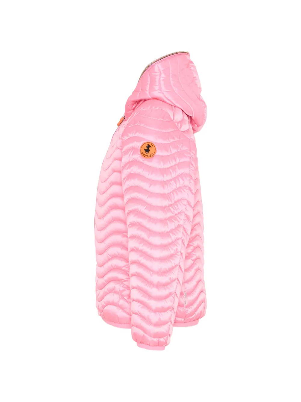 Save The Duck Kids Iris gewatteerd jack met capuchon Roze