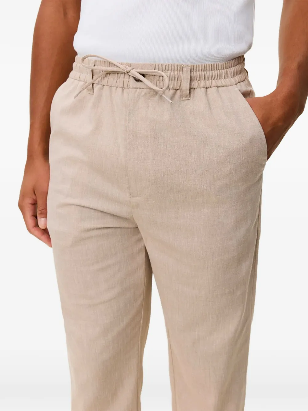 Les Deux Straight broek Beige