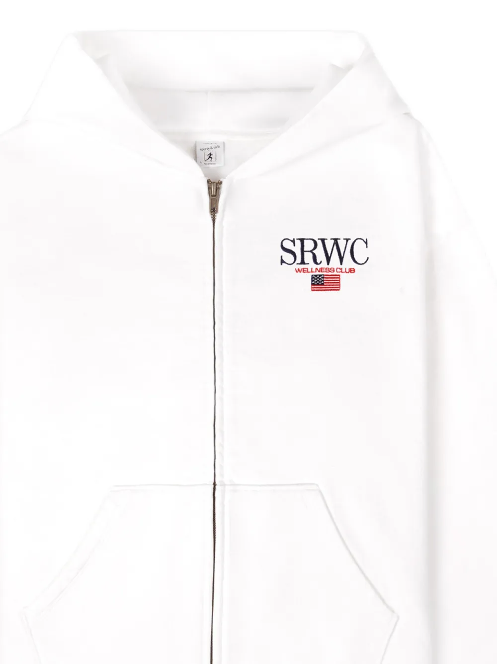 Sporty & Rich Sweater met capuchon Wit