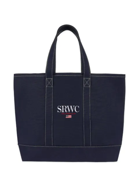 Sporty & Rich logo graphic tote bag