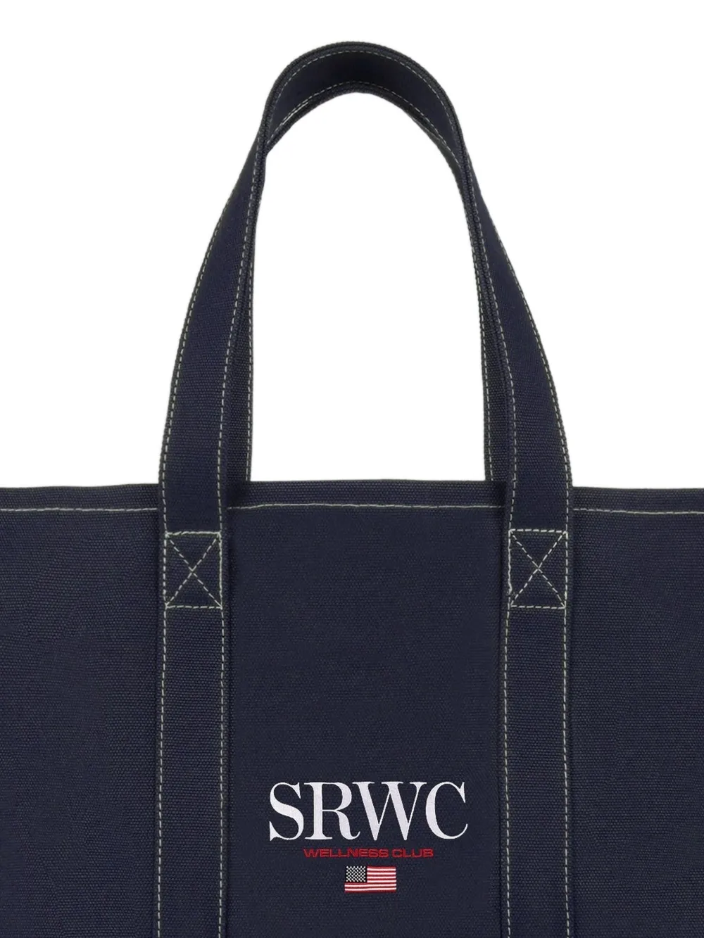 Sporty & Rich Shopper met logo en grafische print Blauw