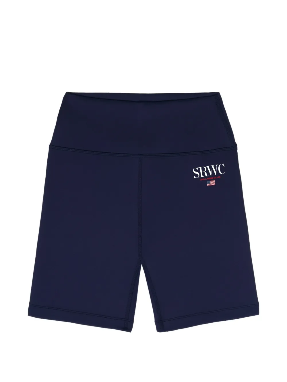 Sporty & Rich high-waisted logo shorts - Blu
