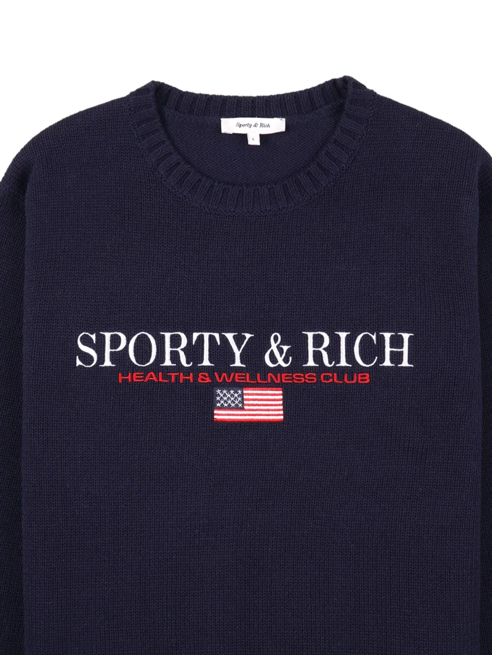 Sporty & Rich S&R Nautical sweater met ronde hals Blauw