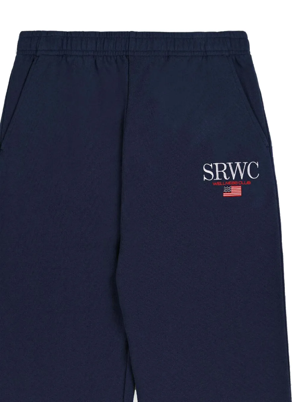 Sporty & Rich Broek met logo Blauw