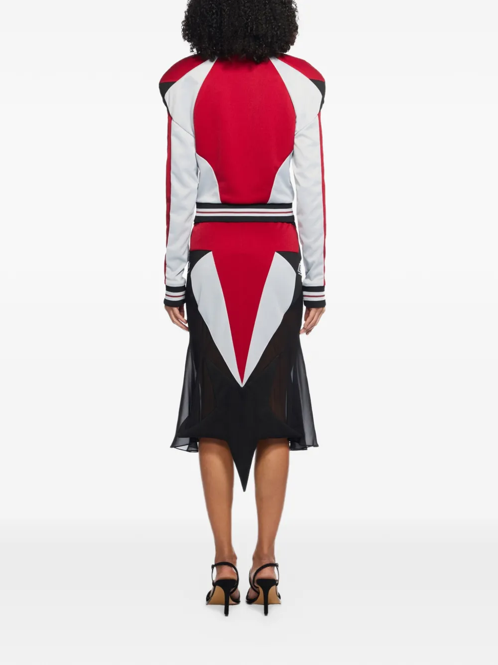 Off-White Track Star sweater met rits Rood