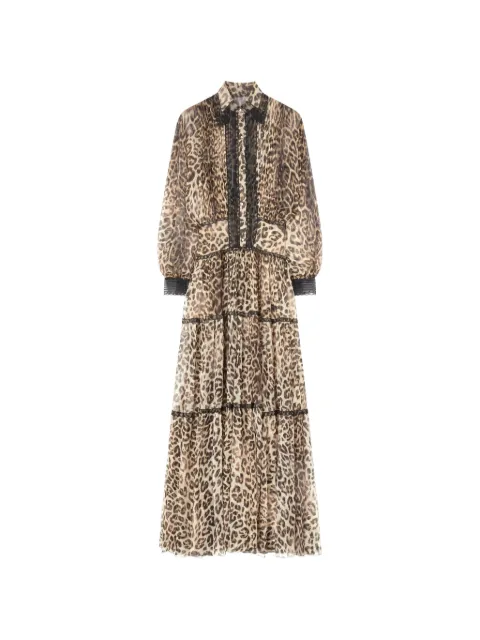 Ermanno Scervino leopard print lace dress