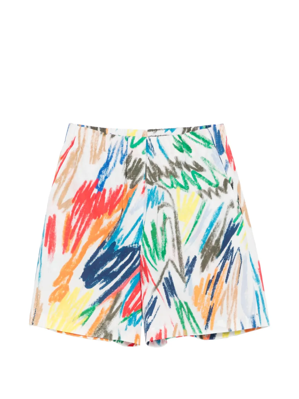 Akris Punto Hose printed shorts - Bianco