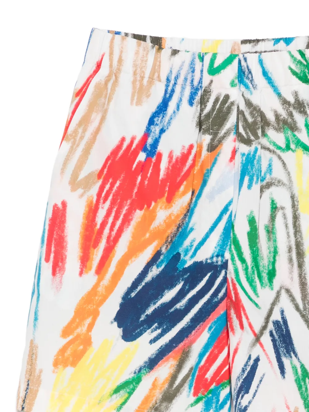  Akris Punto Hose Printed Shorts - White 