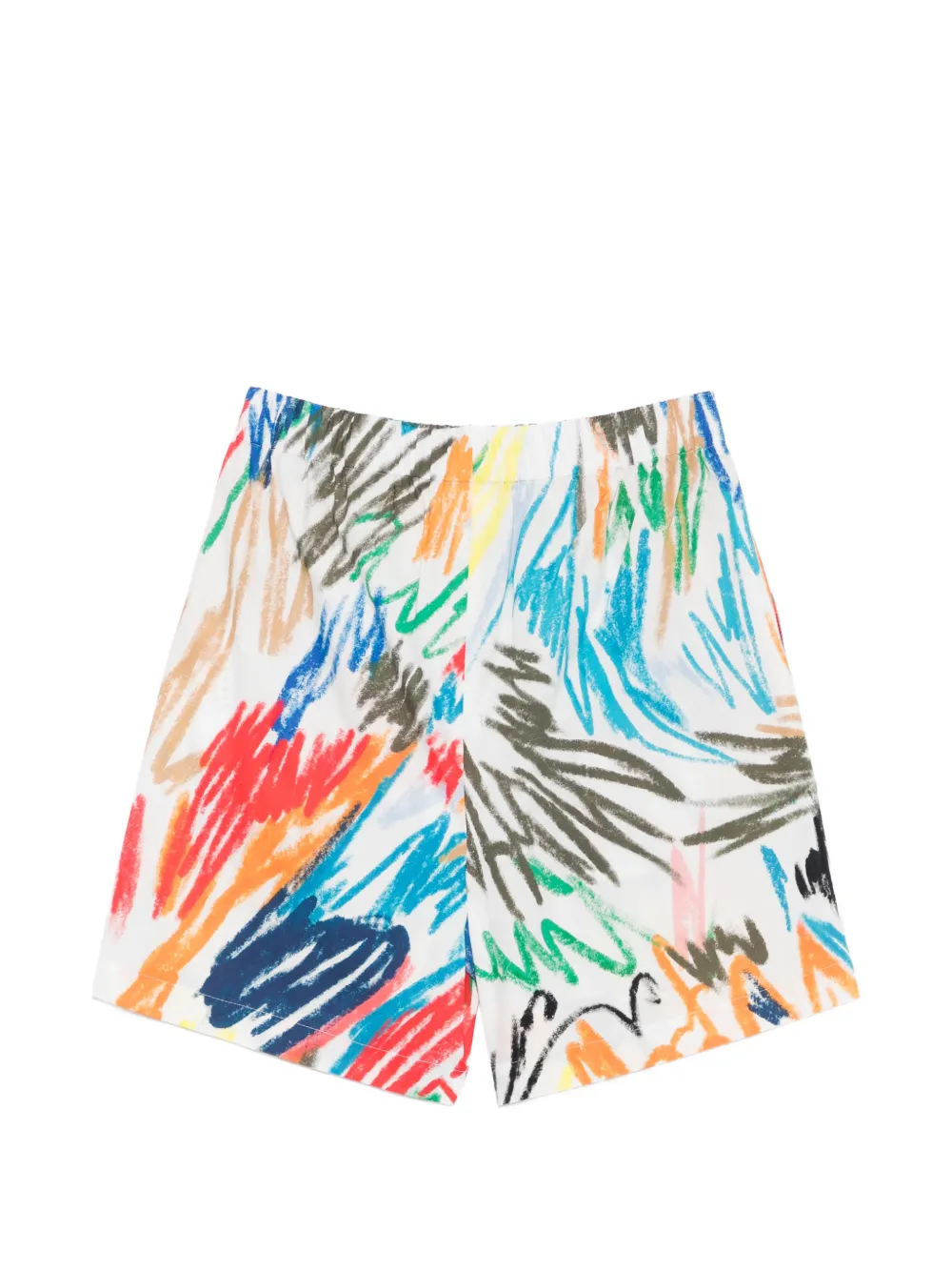  Akris Punto Hose Printed Shorts - White 