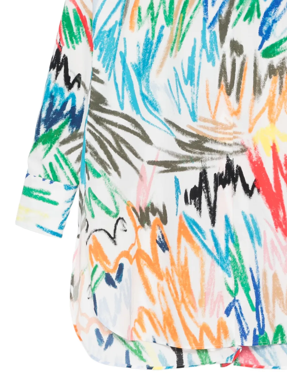  Akris Punto Long-sleeve Printed Shirt - White 