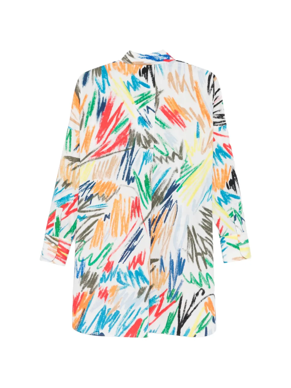  Akris Punto Long-sleeve Printed Shirt - White 