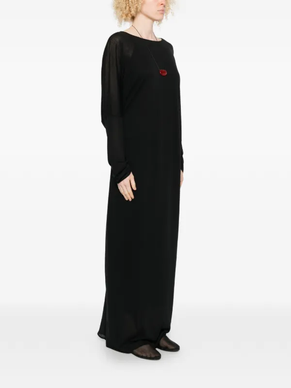 RUOHAN Soma Drawstring long-sleeve Maxi Dress | Black | FARFETCH ID RUOHAN Soma Drawstring long-sleeve Maxi Dress | Black | FARFETCH ID