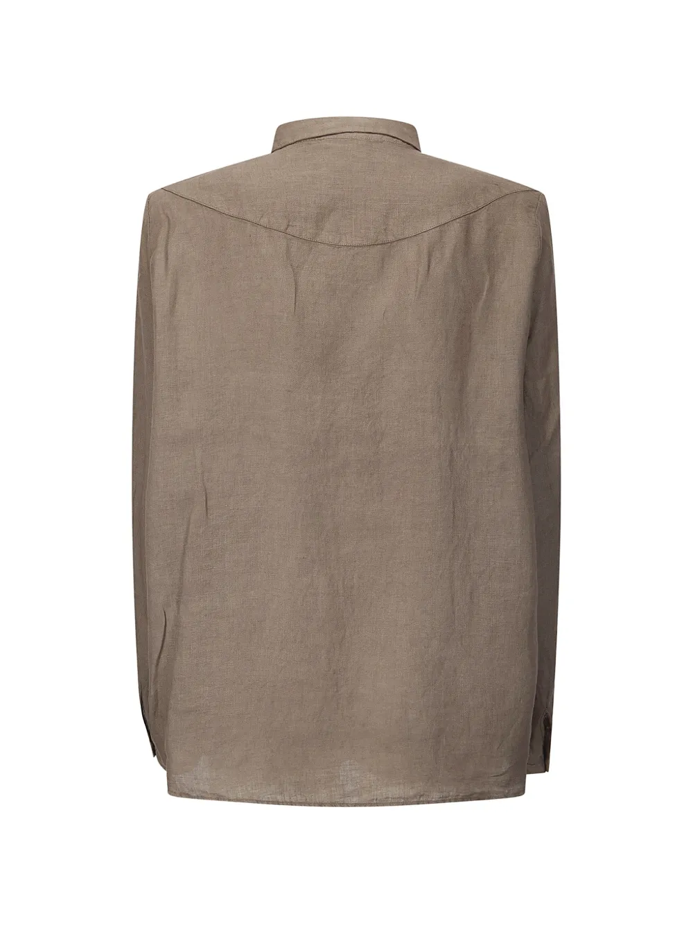  M.s.m. Chest-pocket Linen Shirt - Brown 