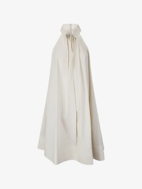 M.S.M. vestido midi con cuello halter