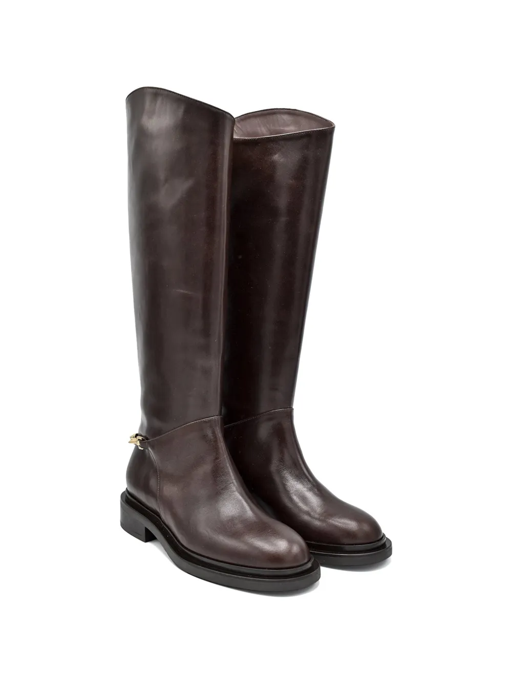 Sergio Levantesi Laura56 enkellaarzen met ketting Bruin